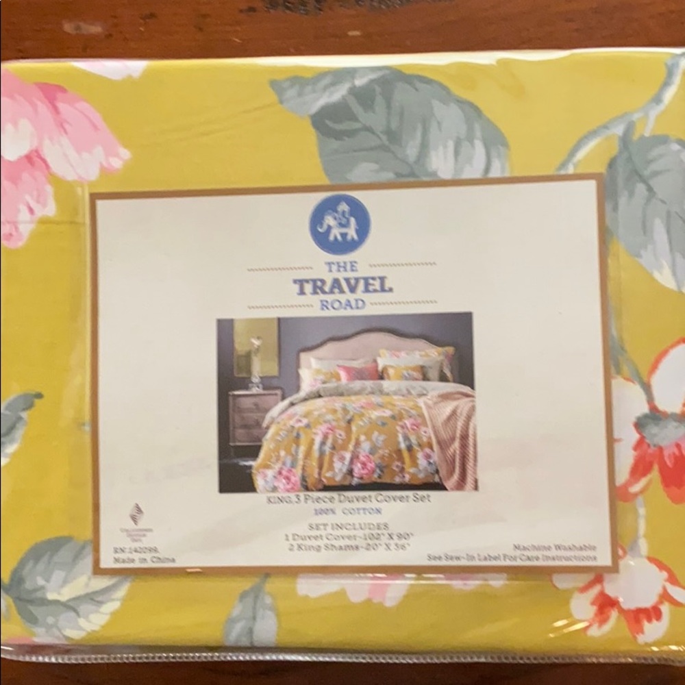 3 piece King cotton duvet set